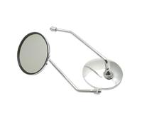 Motorcycle Rearview Mirrors 8mm Motorcycle Scooter Mirrors Universal Motorbike Rear View Mirror For Custom Oval For Bar End Side