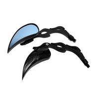 Motorcycle Rearview Mirrors Extension Customized Chrome Plated Tear Drop Rearview Mirror 8MM 10MM Adapter, Suitable(1)