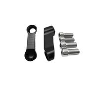 Motorcycle Rearview Mirrors Extension Riser Extend Adapter Mirror Extender Adapters Riser Rear View Base Mirrors Mirror Stem Extender(Black)