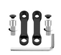 Motorcycle Rearview Mirrors Extension Riser Extend Adapter Mirror Extender Adapters Riser Rear View Base Mirrors Mirror Stem Extender(BLACK)
