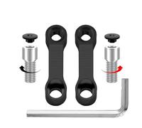 Motorcycle Rearview Mirrors Extension Riser Extend Adapter Mirror Extender Adapters Riser Rear View Base Mirrors Mirror Stem Extender(Left Right Thread)