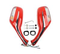 Motorcycle Rearview Mirrors Motorcycle View Side Rearview Integrated Turn Signals Mirrors Rear Handle Bar End