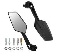 Motorcycle Rearview Mirrors, Rotating Side View, Handlebar Mount Set, 360 Degree Adjustment, Clear Reflection, Universals Fit, Easy Setup, Wide Angle, Screw Included, Perfect for Scooter, ATV, Bike