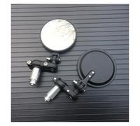 Motorcycle Rearview Mirrors Universal Motorcycle Rear View Mirrors Round 7/8" Handle Bar End Foldable Motorbike Side Mirror For Suzuki(3)
