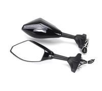 Motorcycle Rearview Mirrors With Turn Signals For Suzuki For GSF600S/1200 For BANDIT For SV650/650S SV1000/1000S auxiliary mirror(Black-Clear)