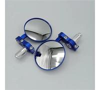 Motorcycle Rearview Motorcycles Rearview Mirror Side For Safety View Turning Left Right Adjustable Autocycle Rear Motorcycle Bar End Mirrors(Blue)