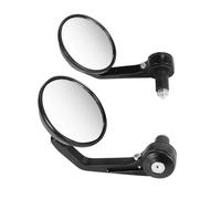 Motorcycle Rearview Round 7/8" Handlebar Aluminum Alloy Motocycle Rearview Mirrors Moto End Motor Side Motorcycle Accessories Motorbike Mirrors(Transparent)