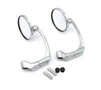Motorcycle Rearview Side Adjustable End Rearview Side 1 Pair Suitable for 10mm Handlebars End Handlebar