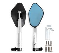 Motorcycle Rearview Side For CB1000R For CB1300 For CB600F Hornat For Shadow For Valkyrie CNC ALUMINUM Custom Motorcycle Rearview Side Mirrors 8mm 10mm Motorcycle Mirror(Silver)