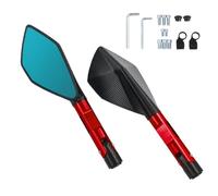 Motorcycle Rearview Side Mirror 8MM 10MM For CB650R CB1300 Hornet 600 For MT-09 MT 07 Handlebar Mirror(Red)