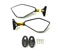 Motorcycle Rearview Side Mirror For Suzuki B-King Gsf1250 Gsf600 Gladius | Compatible with Sfv650 Sv650, Motorbike Side Mirror, Aluminum, Direct Replacement, Easy Installation, (Gold)