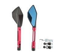 Motorcycle Rearview Side Mirrors 8mm 10mm For NINJA250 Z750(RED)