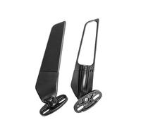Motorcycle Rearview Side Mirrors Wind Wing Adjustable Rotating with Light，Compatible for Yamaha YZF R1 R6 R25 R3，Compatible for Suzuki GSXR(Small Mirror)