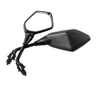 Motorcycle Rearview Universal 1 Pair 8mm 10mm Motorcycle Scooter E-Bike Handle Side Rearview Mirrors Electro Mobile Back Convex Mirrors Side(10mm)
