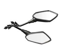 Motorcycle Rearview Universal 1 Pair 8mm 10mm Motorcycle Scooter E-Bike Handle Side Rearview Mirrors Electro Mobile Back Convex Mirrors Side(8mm)
