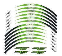 Motorcycle Reflective Decals Wheels Moto Rim Stickers Decoration Styling Sticker For Aprilia RS Rs125 Rs 125 Rim decal(Color2)