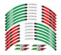 Motorcycle Reflective Decals Wheels Moto Rim Stickers Decoration Styling Sticker For Aprilia RS Rs125 Rs 125 Rim decal(Color12)