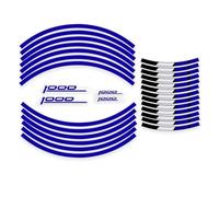Motorcycle Reflective Wheel Rim Stripe Decal For Kawasaki Z1000 SX Z1000SX Sticker Front Rear Full Set Wheel hub sticker(Color2)