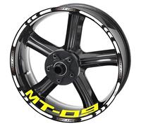 Motorcycle Reflective Wheel Rim Stripe Decal Sticker Front Rear Decal for Yamaha for Mt 09 Sp 2020 2021 Protection Decals(Style 14)