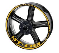 Motorcycle Reflective Wheel Rim Stripe Decal Sticker Front Rear Decal for Yamaha for Mt 09 Sp 2020 2021 Protection Decals(Style 5)