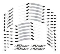 Motorcycle Reflective Wheel Rim Stripe Decal Sticker Front Rear Decal for Yamaha for YZF-R25 Protection Decals(Style 12)