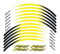 Motorcycle Reflective Wheel Rim Stripe Decal Sticker Front Rear Decal for Yamaha for YZF-R25 Protection Decals(Style 16)