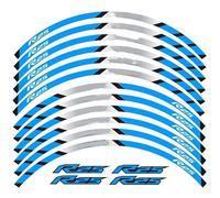 Motorcycle Reflective Wheel Rim Stripe Decal Sticker Front Rear Decal for Yamaha for YZF-R25 Protection Decals(Style 11)
