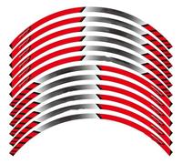 Motorcycle Reflective Wheel Rim Stripe Decal Sticker Front Rear for Yamaha for FZ1 Protection Decals(Style 1)
