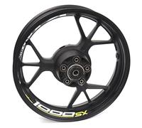 Motorcycle Reflective Wheel Rim Stripe Decal Sticker Front Rear Full Set for Kawasaki Z1000sx Z1000SX Rim Decal(Color21)