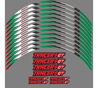 Motorcycle Reflective Wheel Rim Stripe Sticker Front Rear Full Set Decal for Yamaha for Tracer 9 GT 900 9GT 2021-2023 Wheel hub Sticker(Color2)