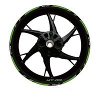 Motorcycle Reflective Wheel Rim Stripe Sticker Front Rear Full Set Decal for Yamaha MT-03 MT 03 Mt03 2020-2022 Rim Decal(Color13)