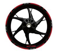 Motorcycle Reflective Wheel Rim Stripe Sticker Front Rear Full Set Decal for Yamaha MT-03 MT 03 Mt03 2020-2022 Rim Decal(Color30)