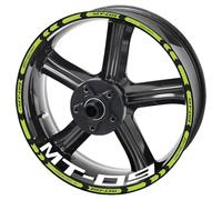 Motorcycle Reflective Wheel Rim Stripe Sticker Front Rear Full Set Decal For Yamaha Mt 09 Sp 2020 2021 Wheel hub sticker(Color7)