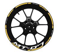 Motorcycle Reflective Wheel Rim Stripe Sticker Front Rear Full Set Decal For Yamaha MT07 MT 07 MT-07 2022 Wheel hub sticker(Color6)