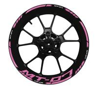 Motorcycle Reflective Wheel Rim Stripe Sticker Front Rear Full Set Decal For Yamaha MT07 MT 07 MT-07 2022 Rim decal(Color10)