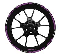 Motorcycle Reflective Wheel Rim Stripe Sticker Front Rear Full Set Decal For Yamaha MT07 MT 07 MT-07 2022 Rim decal(Color7)