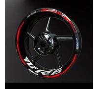 Motorcycle Reflective Wheel Rim Stripe Sticker Front Rear Full Set Decal for Yamaha YZF R6 2017-2022 Rim Decal(Color4)