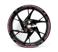 Motorcycle Reflective Wheel Rim Stripe Sticker Front Rear Full Set Decal Product for Yamaha MT 07 2020 2021 Rim Decal(Color9)