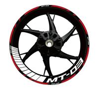 Motorcycle Reflective Wheel Rim Stripe Sticker Front Rear Full Set for Yamaha for MT-03 2020 2021 2022 Protection Decals(Color22)