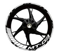 Motorcycle Reflective Wheel Rim Stripe Sticker Front Rear Full Set for Yamaha for MT-03 2020 2021 2022 Protection Decals(Color8)
