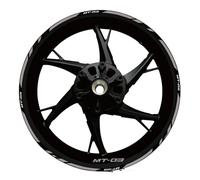 Motorcycle Reflective Wheel Rim Stripe Sticker Front Rear Full Set for Yamaha for MT-03 2020 2021 2022 Protection Decals(Color5)