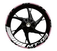 Motorcycle Reflective Wheel Rim Stripe Sticker Front Rear Full Set for Yamaha for MT-03 2020 2021 2022 Protection Decals(Color18)