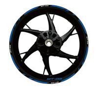 Motorcycle Reflective Wheel Rim Stripe Sticker Front Rear Full Set for Yamaha for MT-03 2020 2021 2022 Protection Decals(Color14)