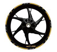 Motorcycle Reflective Wheel Rim Stripe Sticker Front Rear Full Set for Yamaha for MT-03 2020 2021 2022 Protection Decals(Color 20)