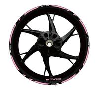 Motorcycle Reflective Wheel Rim Stripe Sticker Front Rear Full Set for Yamaha for MT-03 2020 2021 2022 Protection Decals(Color16)