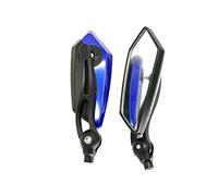 Motorcycle Replacement Accessories Universal Handlebar Left And Right Side Rearview Mirrors Adjustable Motorcycle Mirrors(Blue)
