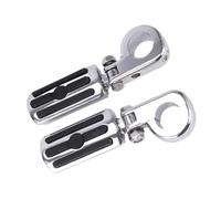 motorcycle rest pegs 1-1/4" 32MM Motorcycles Highway Footpegs Mount Engine Guards Footrest For For Sportster Davidson Road King Street(Ivory)