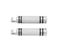 motorcycle rest pegs 2 Pieces Motorcycle Footrest Brackets For Sportster Iron Touring Custom Dyna Fat Bob Softail Fat Boy Motorcycle Footrests(F-Chrome)