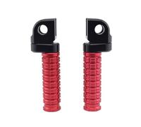 motorcycle rest pegs Fit FZ1 FZ8 For MT-03 MT-25 FZ-07 FZ-09 FJ-09 FZ-10 FZ-6R FZ-6N S FZS 600 Front Footrest Foot Pegs Pedals(B-Red)