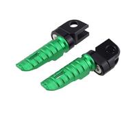 motorcycle rest pegs Fit FZ1 FZ8 For MT-03 MT-25 FZ-07 FZ-09 FJ-09 FZ-10 FZ-6R FZ-6N S FZS 600 Front Footrest Foot Pegs Pedals(A-Green)